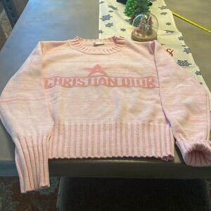 CHRISTIAN DIOR New condition soft pink colors very soft comfortable swea